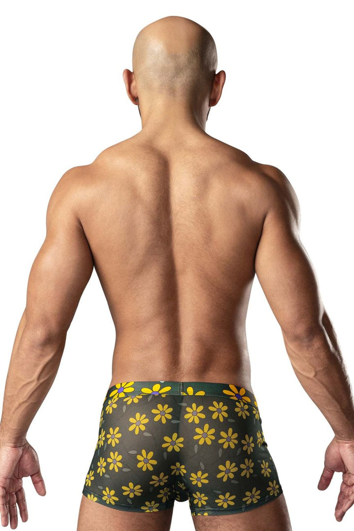 Male Power 145-285 Petal Power Pouch Short Men's Trunk Underwear in Daisy Print – men's trunks