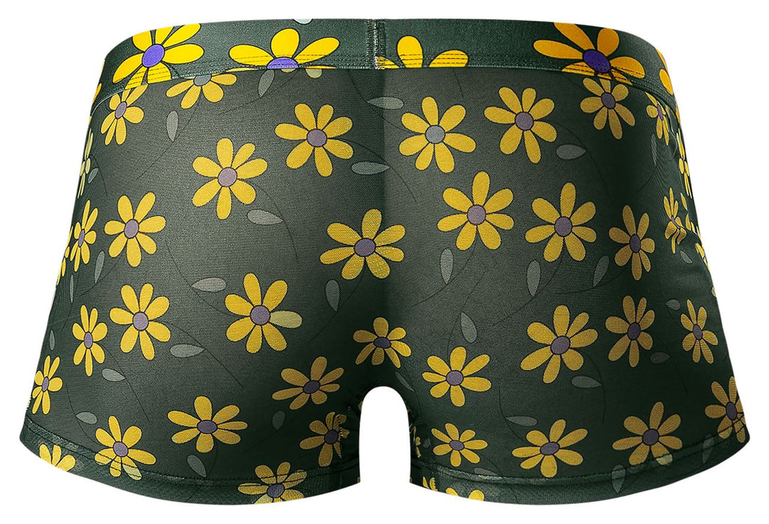 Male Power 145-285 Petal Power Pouch Short Men's Trunk Underwear in Daisy Print – men's trunks
