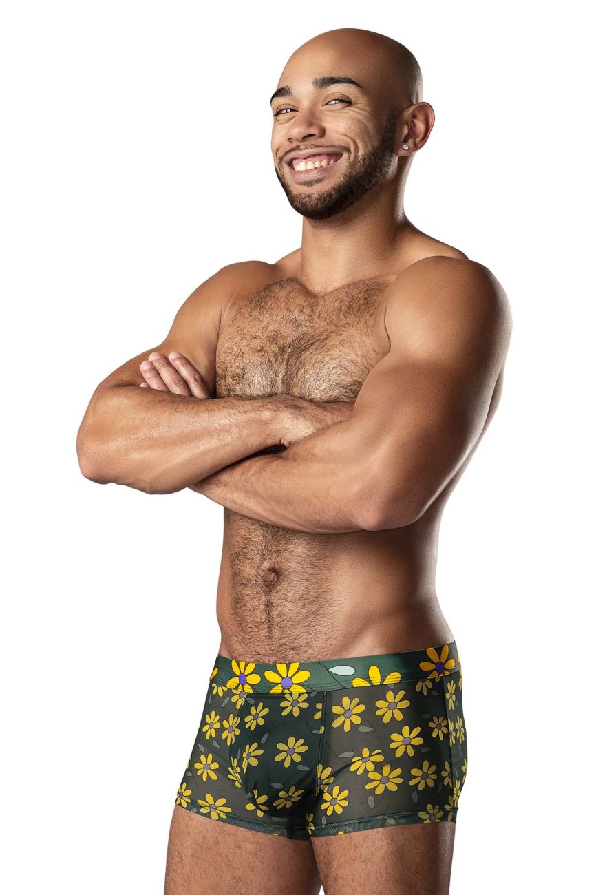 Male Power 145-285 Petal Power Pouch Short Men's Trunk Underwear in Daisy Print – men's trunks