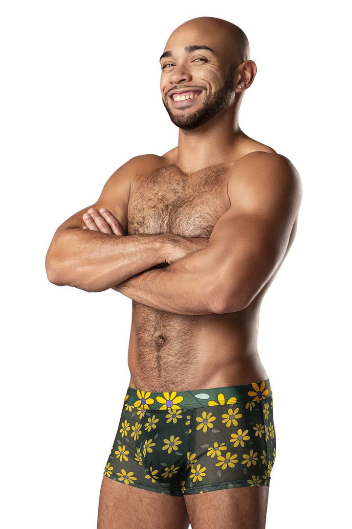 Male Power 145-285 Petal Power Pouch Short Men's Trunk Underwear in Daisy Print – men's trunks