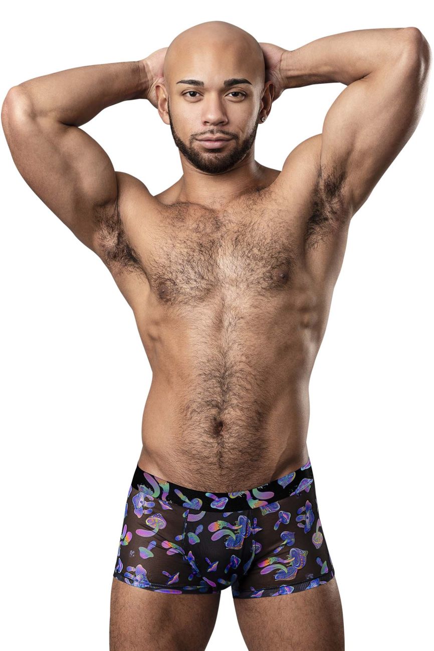 Male Power 145-294 Hazy Dayz Pouch Short Men's Trunk Underwear in Mushrooms – men's trunks