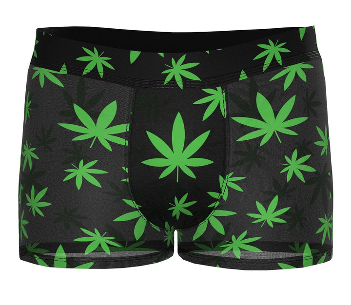 Male Power 145-294 Hazy Dayz Pouch Short Men's Trunk Underwear in Pot Leaf – men's trunks