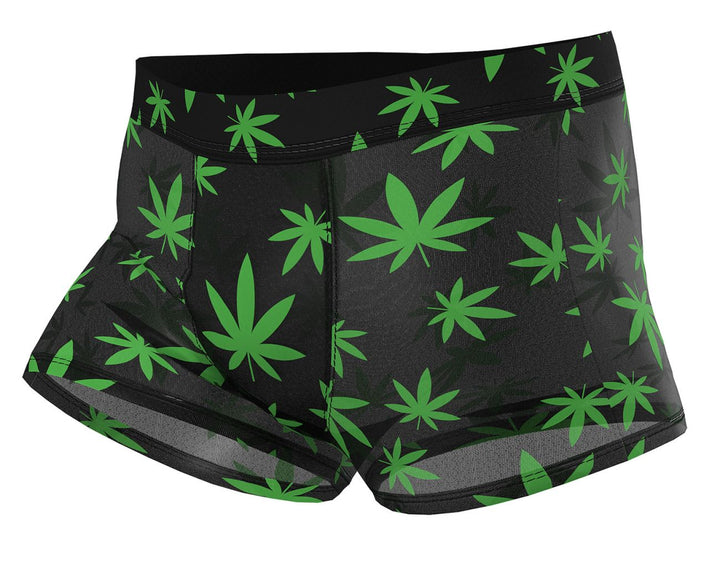 Male Power 145-294 Hazy Dayz Pouch Short Men's Trunk Underwear in Pot Leaf – men's trunks