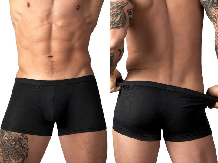 Male Power 150-308 Eco Cozy Pouch Short Men's Trunk Underwear in Black – men's trunks