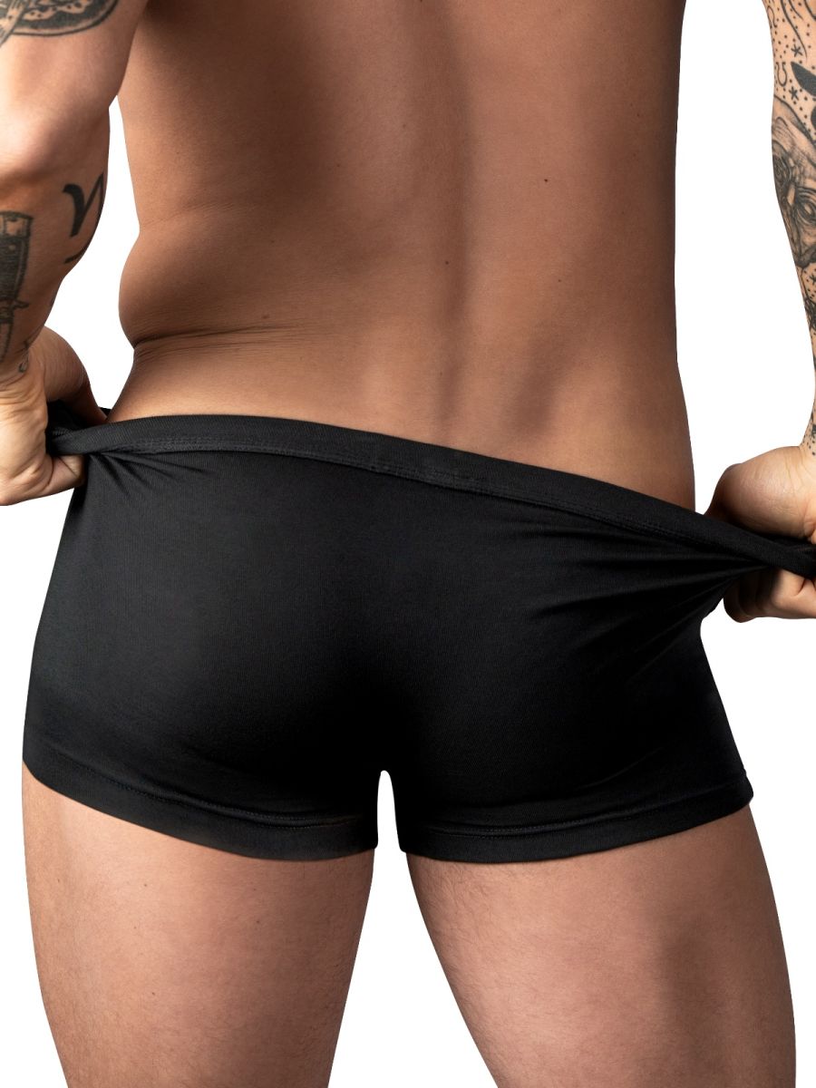 Male Power 150-308 Eco Cozy Pouch Short Men's Trunk Underwear in Black – men's trunks