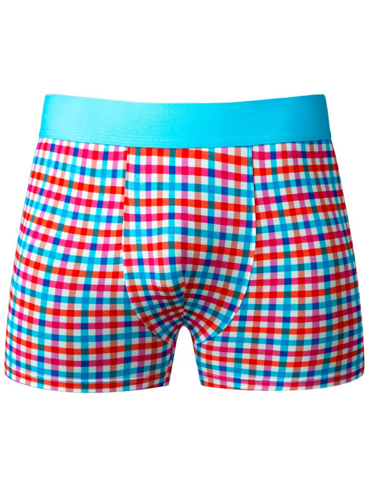 Male Power 160-306 So Comfy Gingham in Gingham Print Men's Boxer Brief in Gingham Print – men's boxer briefs