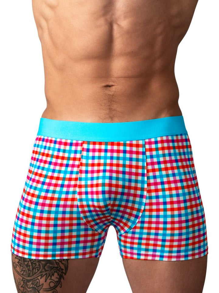 Male Power 160-306 So Comfy Gingham in Gingham Print Men's Boxer Brief in Gingham Print – men's boxer briefs