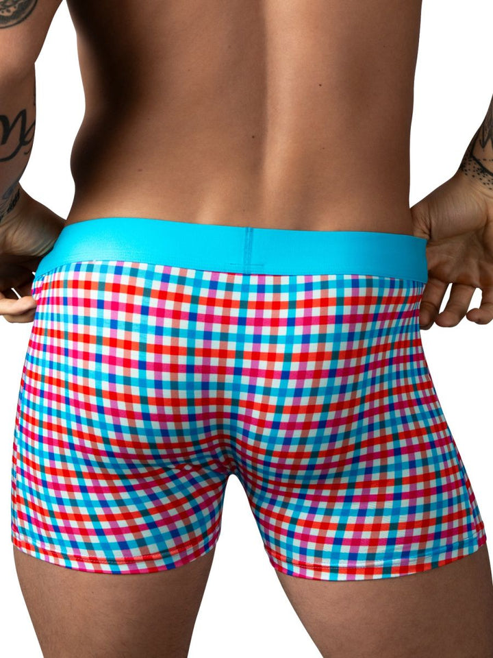 Male Power 160-306 So Comfy Gingham in Gingham Print Men's Boxer Brief in Gingham Print – men's boxer briefs