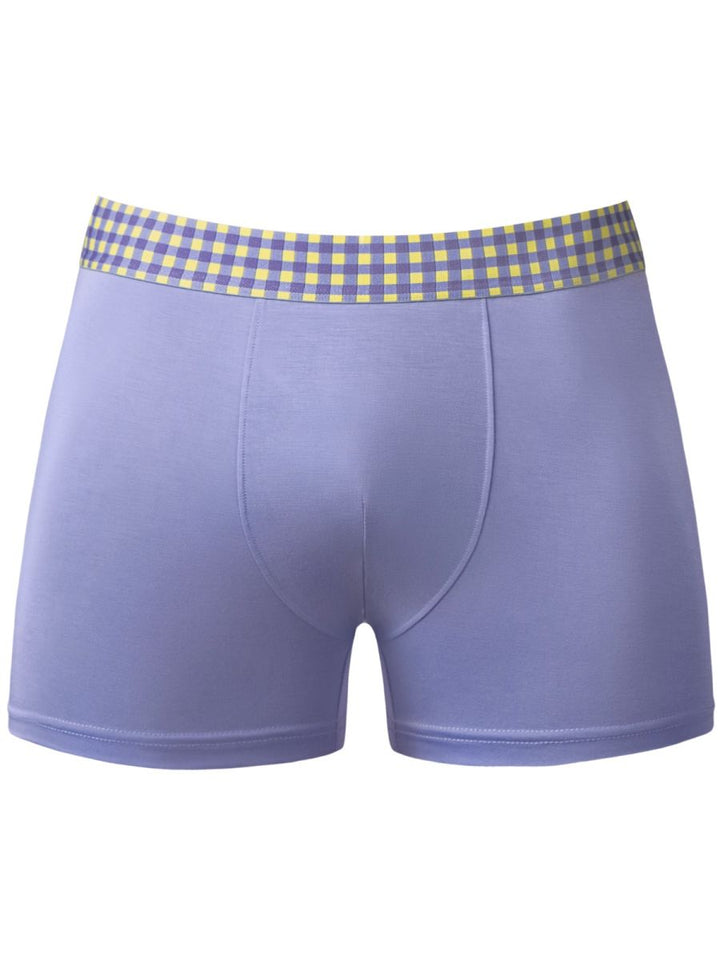 Male Power 161-306 So Comfy Gingham in Purple Men's Boxer Brief in Purple – men's boxer briefs