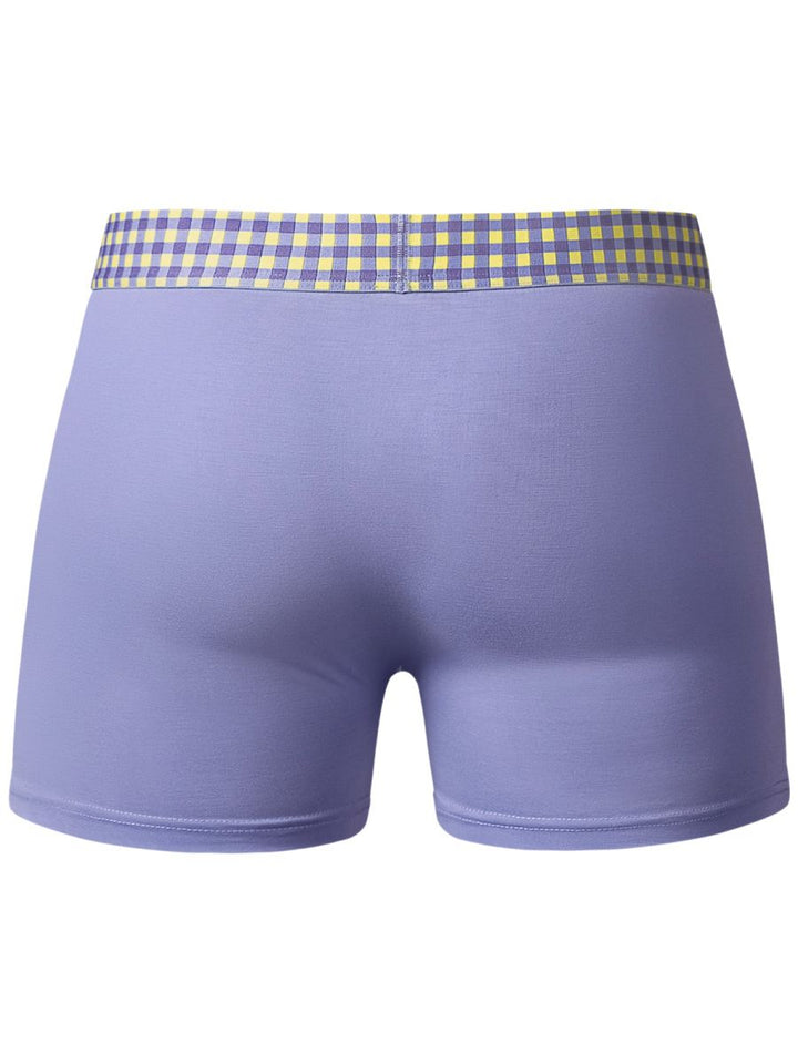 Male Power 161-306 So Comfy Gingham in Purple Men's Boxer Brief in Purple – men's boxer briefs