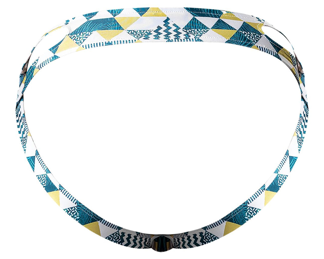 Male Power Cut It Out Cut Out Moonshine in Blue/Green/White – men's jockstraps