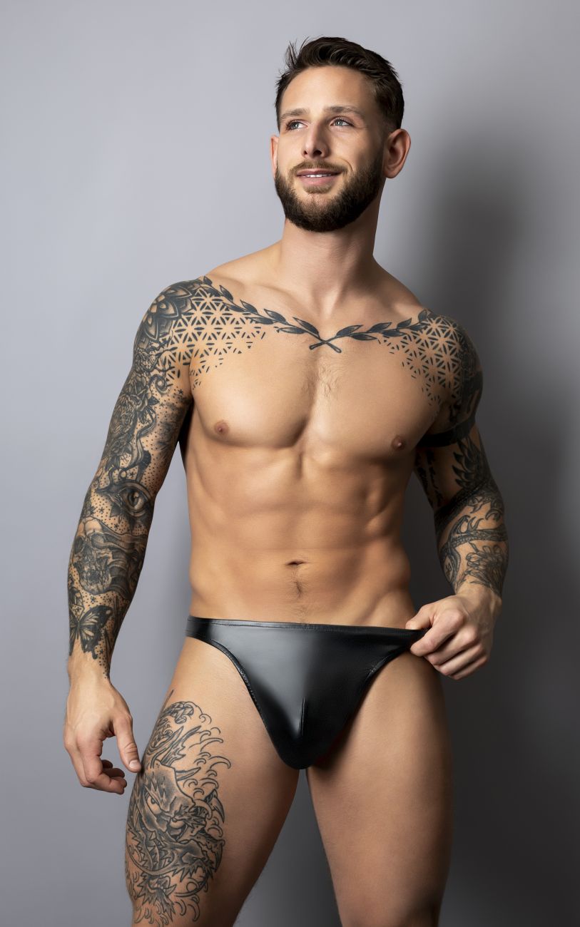 Male Power Liquid Onyx 2.0 Bong Thong in Black – men's thongs