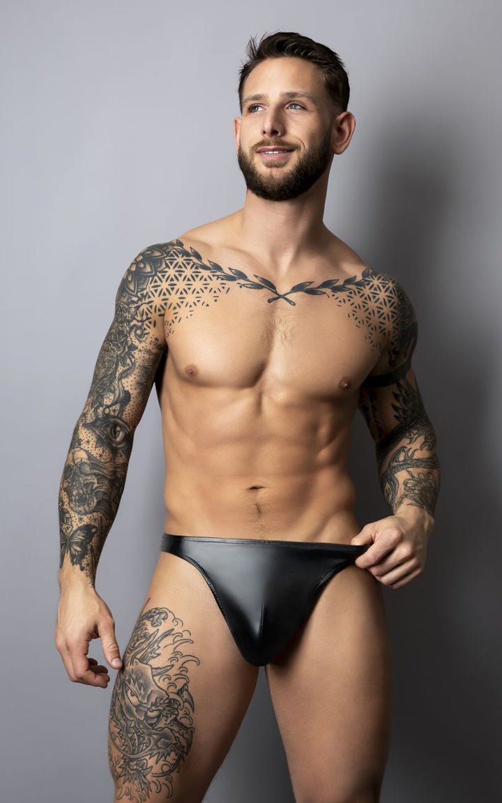 Male Power Liquid Onyx 2.0 Bong Thong in Black – men's thongs