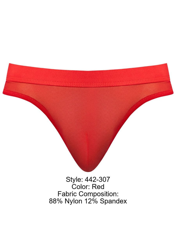 Male Power Mesh 2 Bong Thong Men's Thong in Red – men's thongs