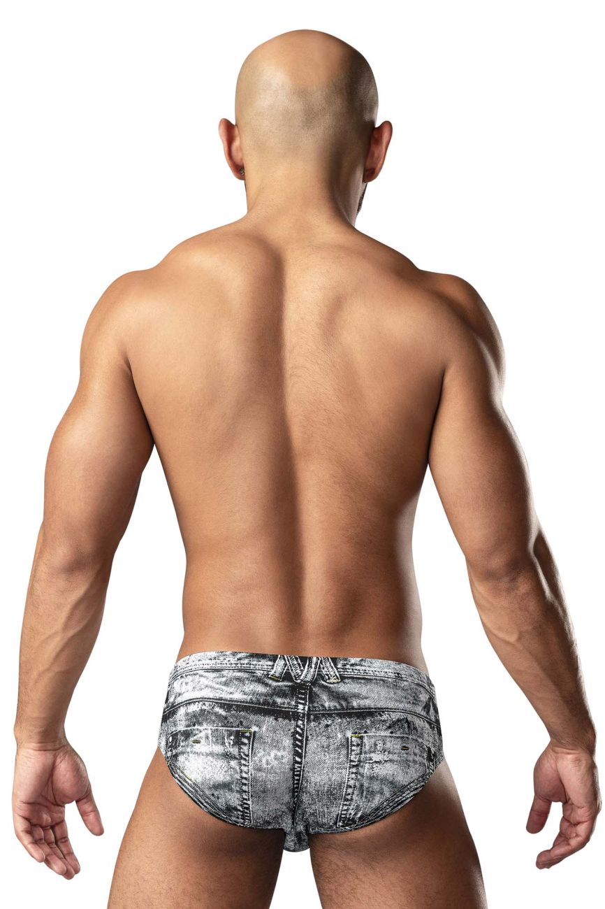 Male Power 486-286 Dirty Denim Men's Bikini Brief in Denim Print – men's briefs
