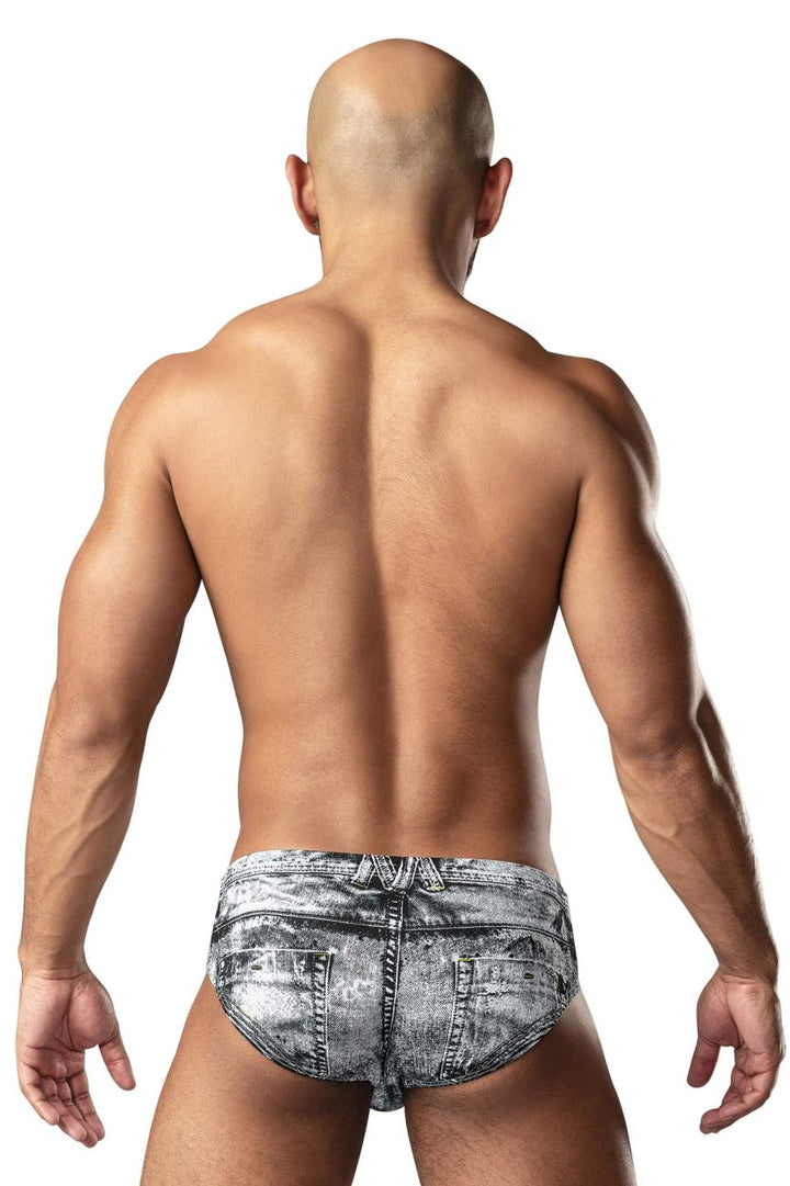 Male Power 486-286 Dirty Denim Men's Bikini Brief in Denim Print – men's briefs