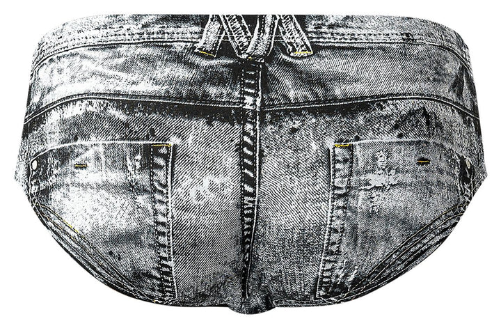 Male Power 486-286 Dirty Denim Men's Bikini Brief in Denim Print – men's briefs