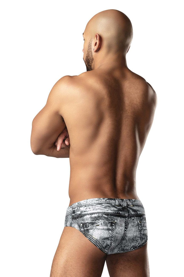 Male Power 486-286 Dirty Denim Men's Bikini Brief in Denim Print – men's briefs
