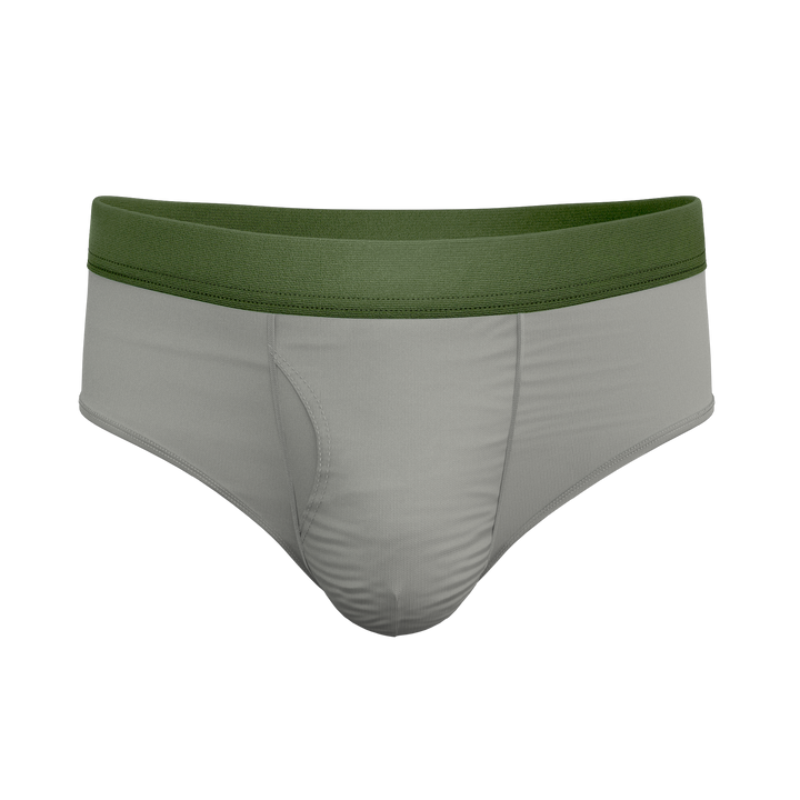 The Manzanilla Olive Green Briefs with Ball Hammock® Pouch