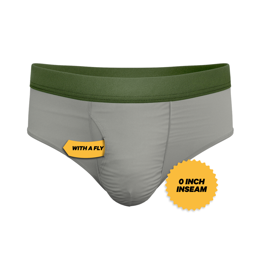 The Manzanilla Olive Green Briefs with Ball Hammock® Pouch