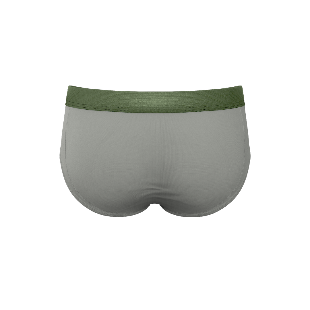 The Manzanilla Olive Green Briefs with Ball Hammock® Pouch