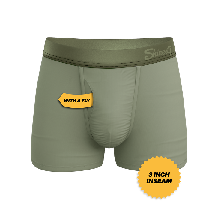 Shinesty "The Manzanilla" Olive Green Ball Hammock® Pouch Trunks Underwear