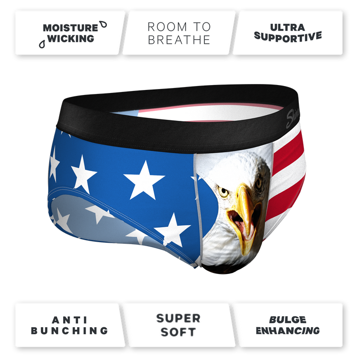 The Mascot American Flag Briefs | Ball Hammock® Pouch Underwear