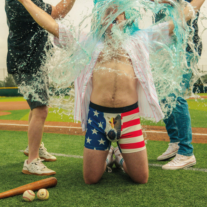 Shinesty "The Mascot" American Flag paradICE™ Cooling Ball Hammock® Underwear With Fly