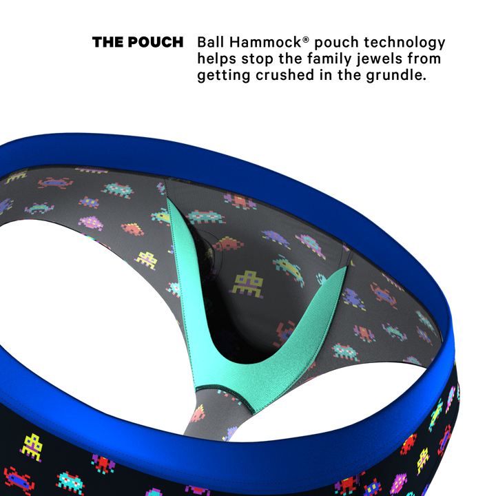 The Master Blaster Video Game Ball Hammock® Briefs - Shinesty Pouch Underwear