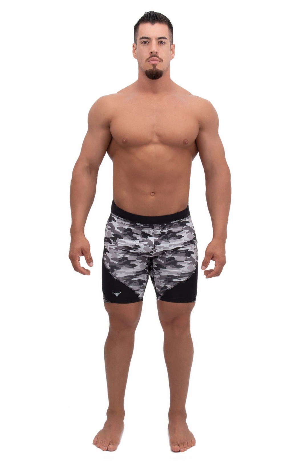 Matador Meggings Gray Camo men's compression shorts – urban camo squat-proof hybrid shorts