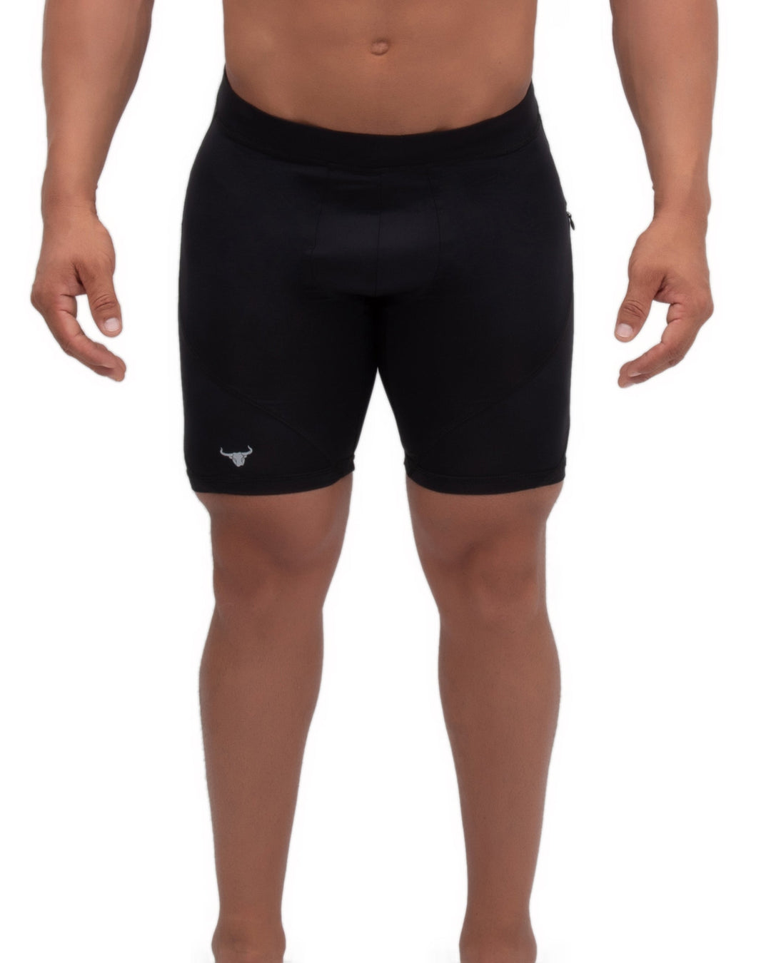 Matador Meggings Black/Black men's compression shorts – all-black stealth squat-proof hybrid shorts