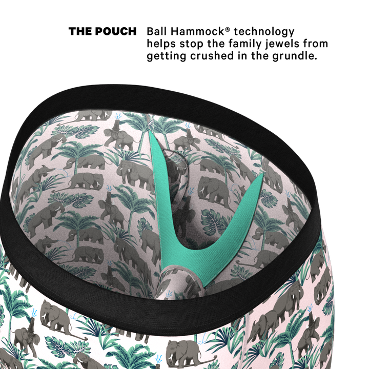 Shinesty "The Maximus" Tropical Elephant Ball Hammock® Pouch Trunks
