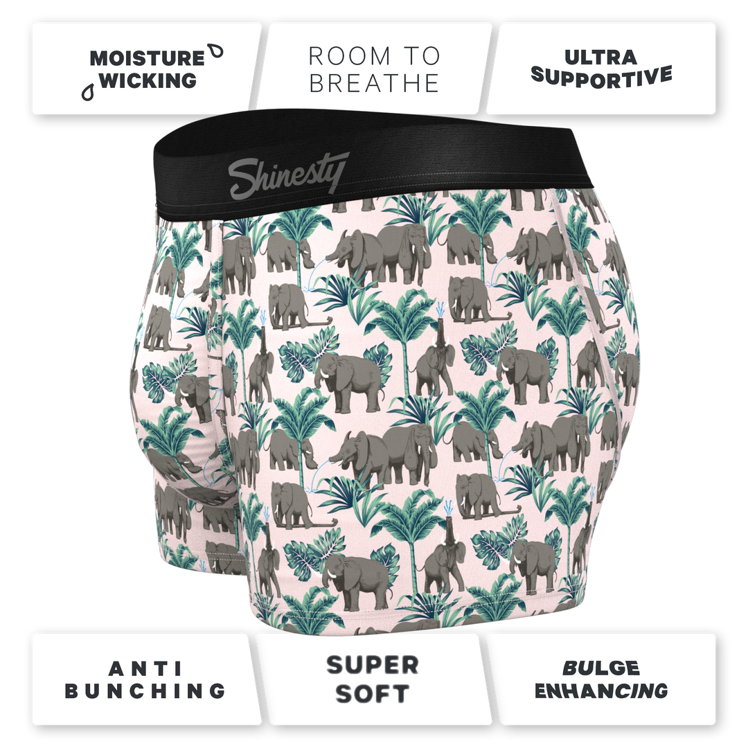 Shinesty "The Maximus" Tropical Elephant Ball Hammock® Pouch Trunks