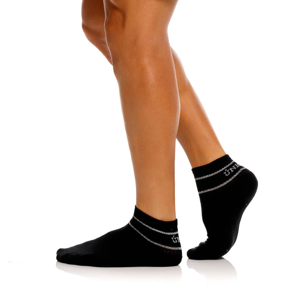 Mundo Unico men's Meta sport socks black cushioned sole detail