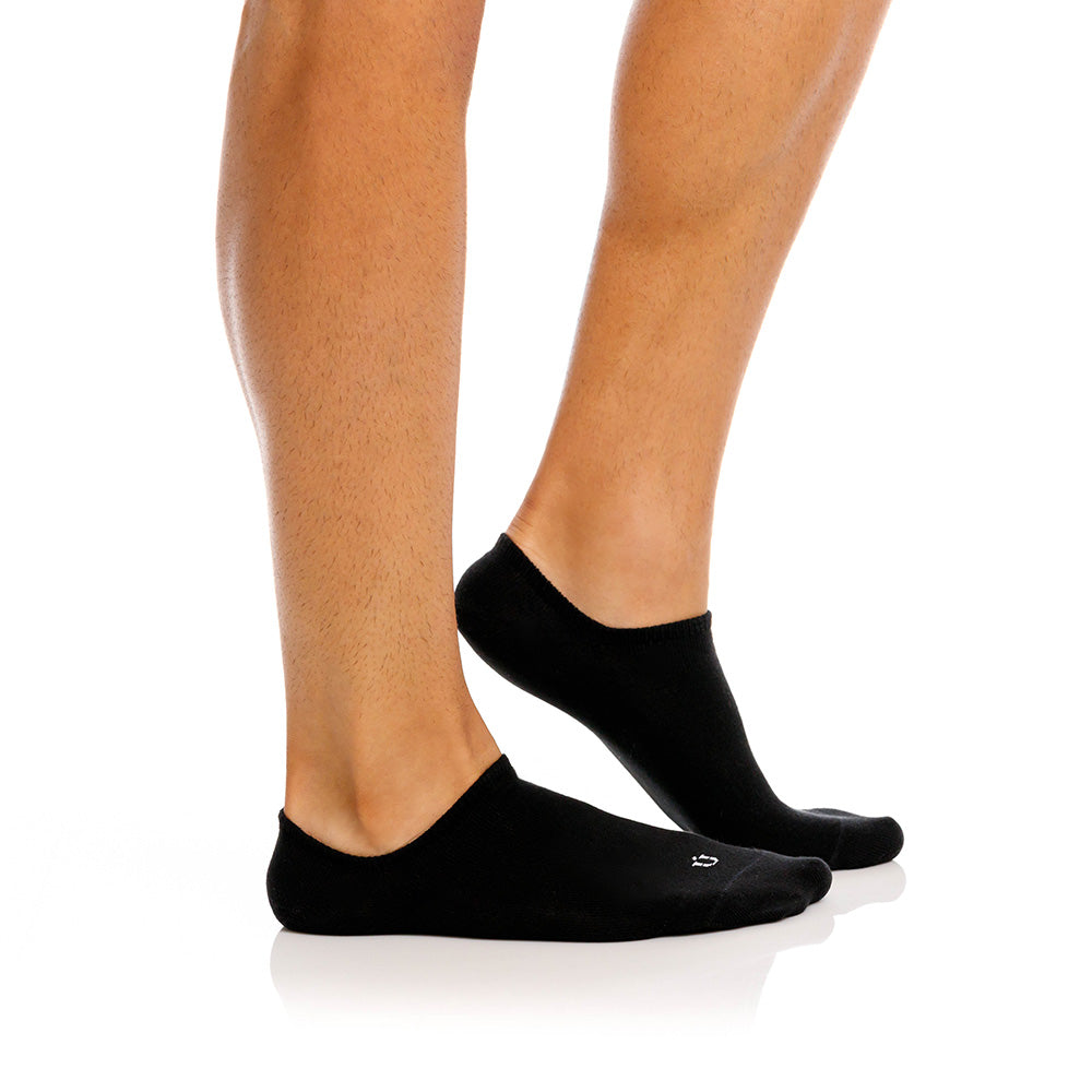 Mundo Unico Salix No-Show Socks – Black Cotton Low-Cut - Byron's Britches