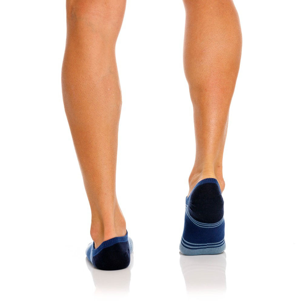 Mundo Unico Totem Men's No Show Socks in Blue – men's socks Handmade in Colombia