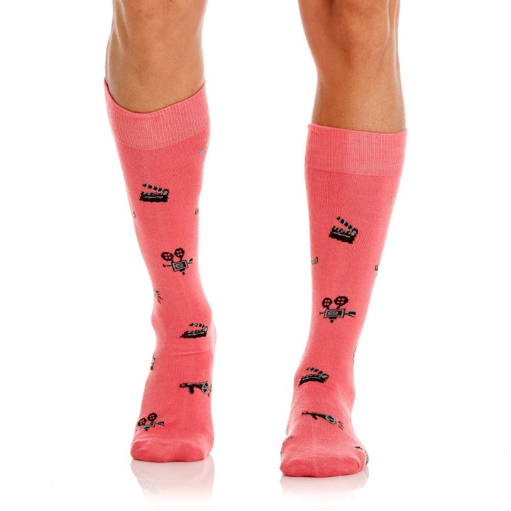 Mundo Unico Academia Men's Ankle Socks in Pink – men's socks Handmade in Colombia