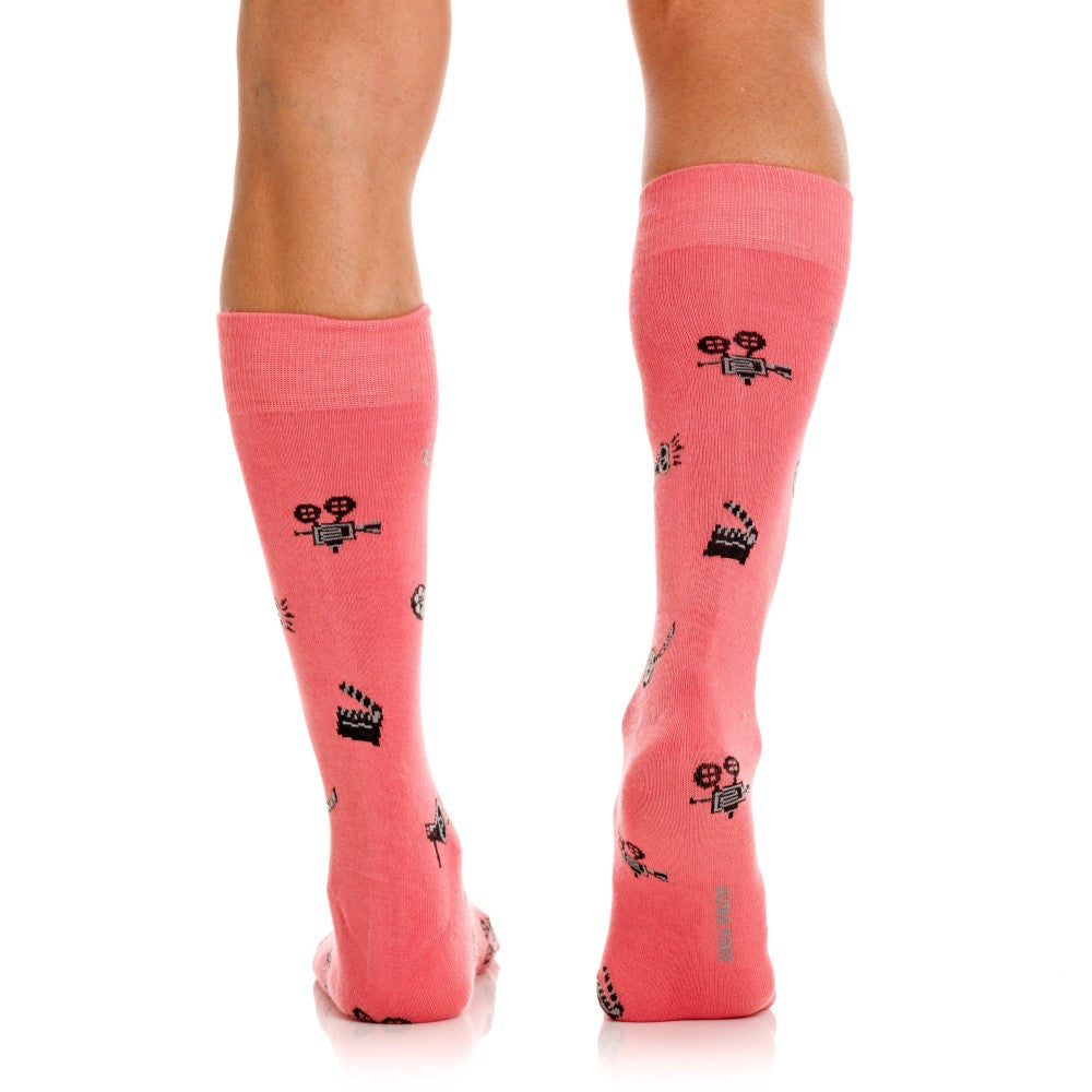Mundo Unico Academia Men's Ankle Socks in Pink – men's socks Handmade in Colombia