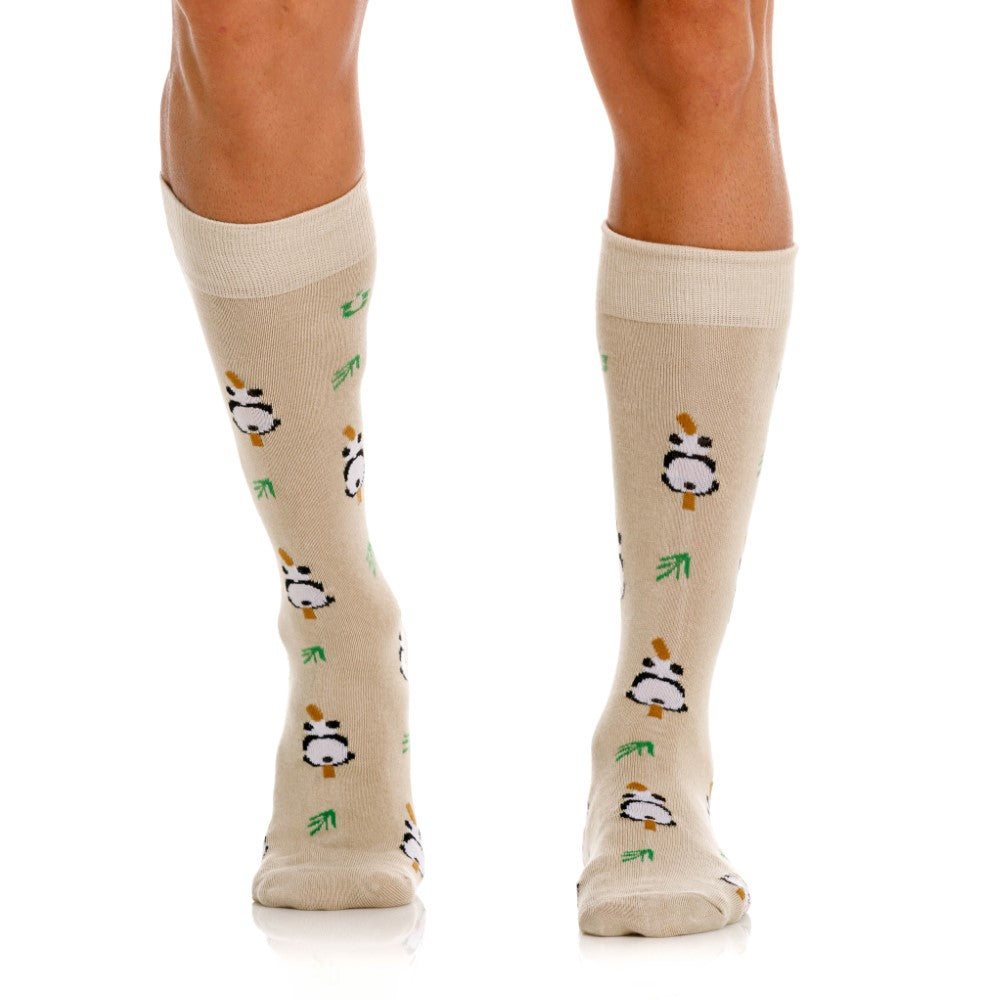 Mundo Unico Pandis Men's Ankle Socks in Beige – men's socks Handmade in Colombia