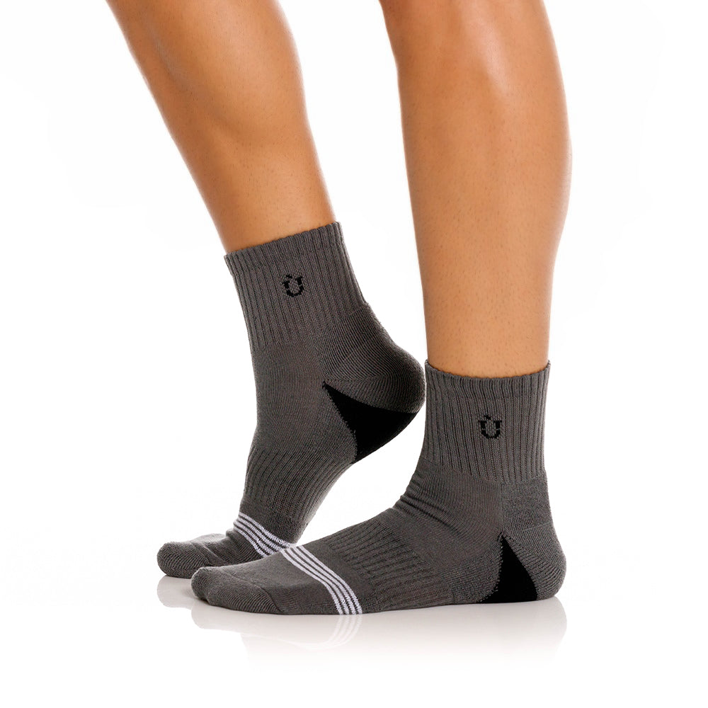 Mundo Unico Escarcha ankle socks in gray – cotton breathable casual ankle socks