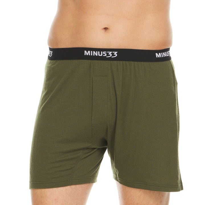 Minus33 Men's Woolverino Microweight Boxer Shorts - Lightweight Merino Wool Performance Underwear