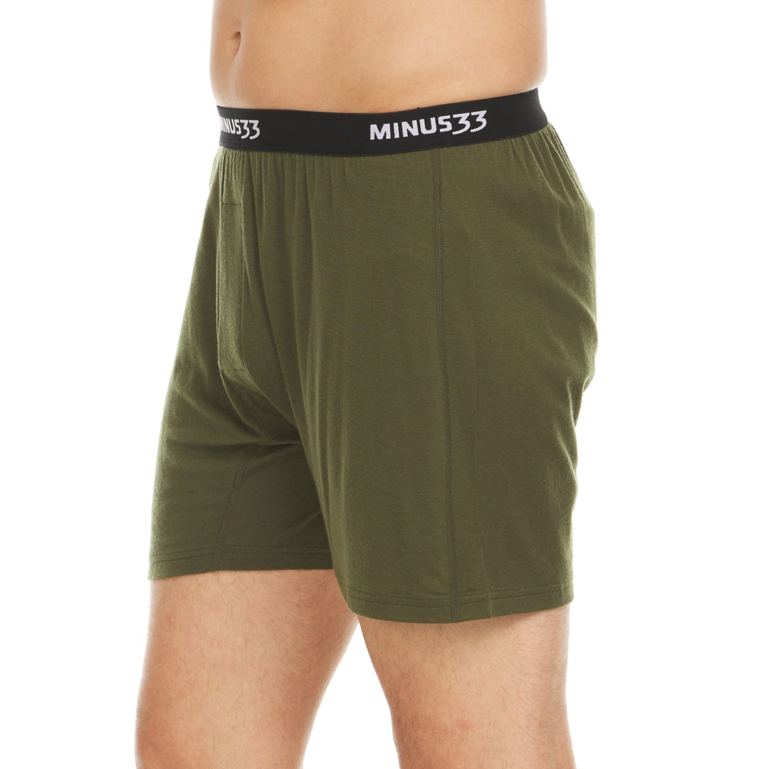 Minus33 Men's Woolverino Microweight Boxer Shorts - Lightweight Merino Wool Performance Underwear