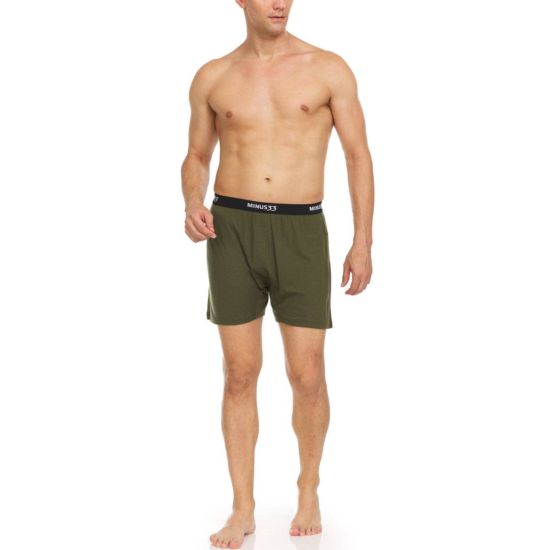 Minus33 Men's Woolverino Microweight Boxer Shorts - Lightweight Merino Wool Performance Underwear