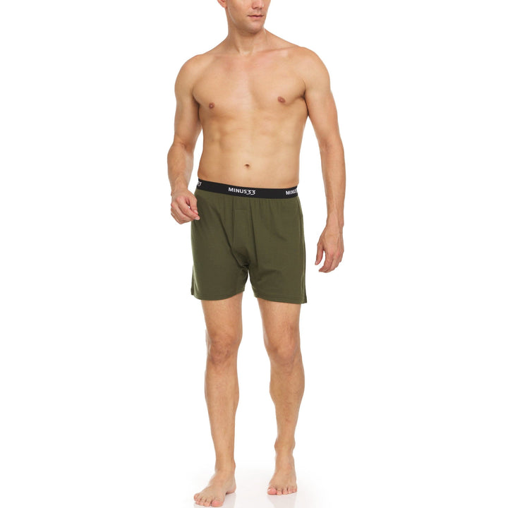 Minus33 Men's Woolverino Microweight Boxer Shorts - Lightweight Merino Wool Performance Underwear