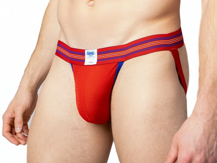 Jockstrap Mesh Red - Premium Jockstraps from Bike Athletic - Just $28.00! Shop now at Byron's Britches