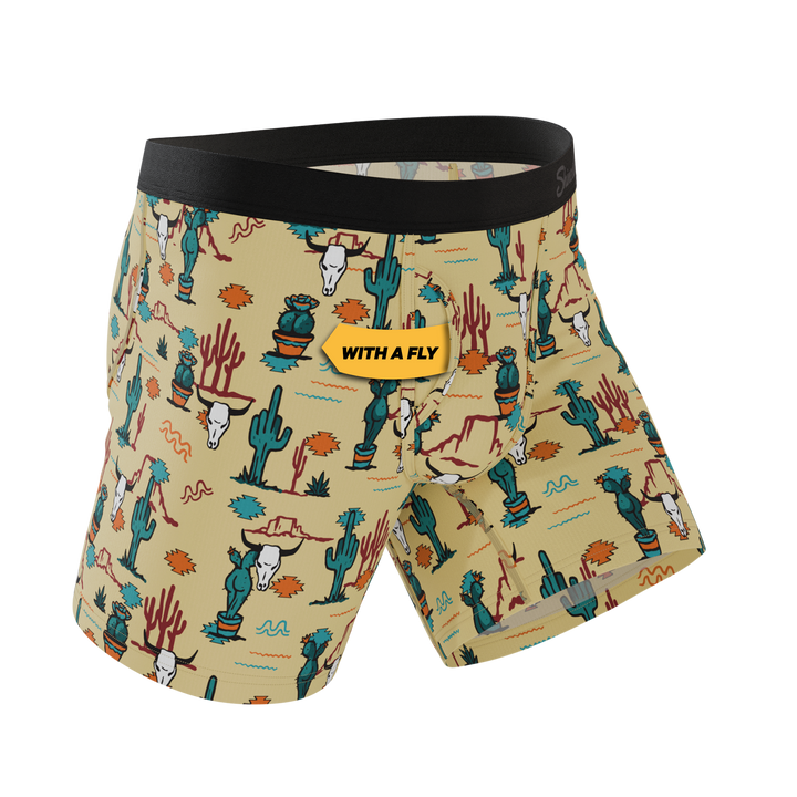 The Mirage: Western Cactus Ball Hammock® Pouch Underwear with Fly