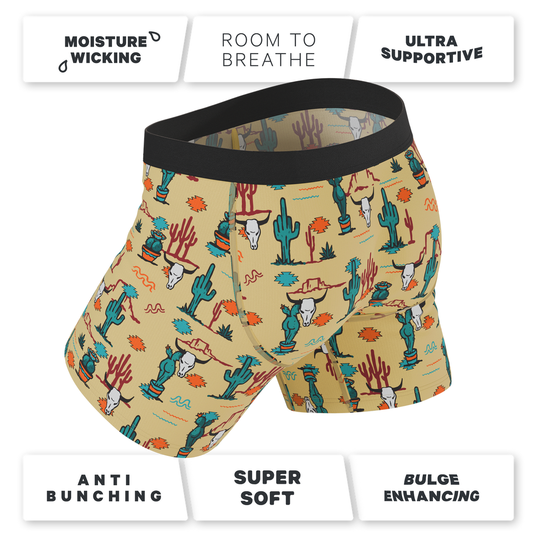 The Mirage: Western Cactus Ball Hammock® Pouch Underwear with Fly