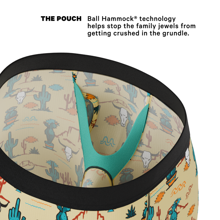 The Mirage: Western Cactus Long Leg Ball Hammock® Pouch with Fly