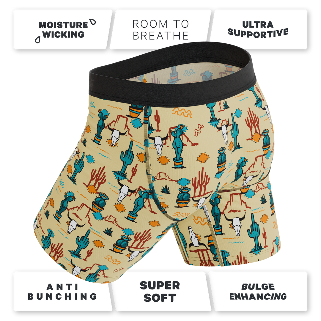 The Mirage: Western Cactus Long Leg Ball Hammock® Pouch with Fly