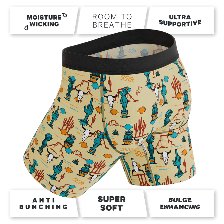 The Mirage: Western Cactus Long Leg Ball Hammock® Pouch with Fly